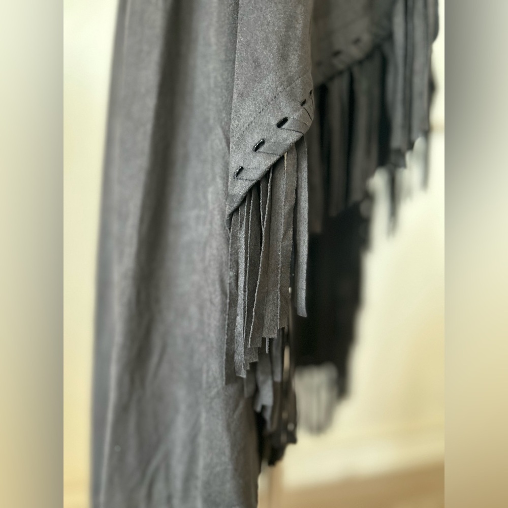 NWT Brontë High Low Suede Look Fringe Dress Western Boho Sz S - Picture 7 of 11